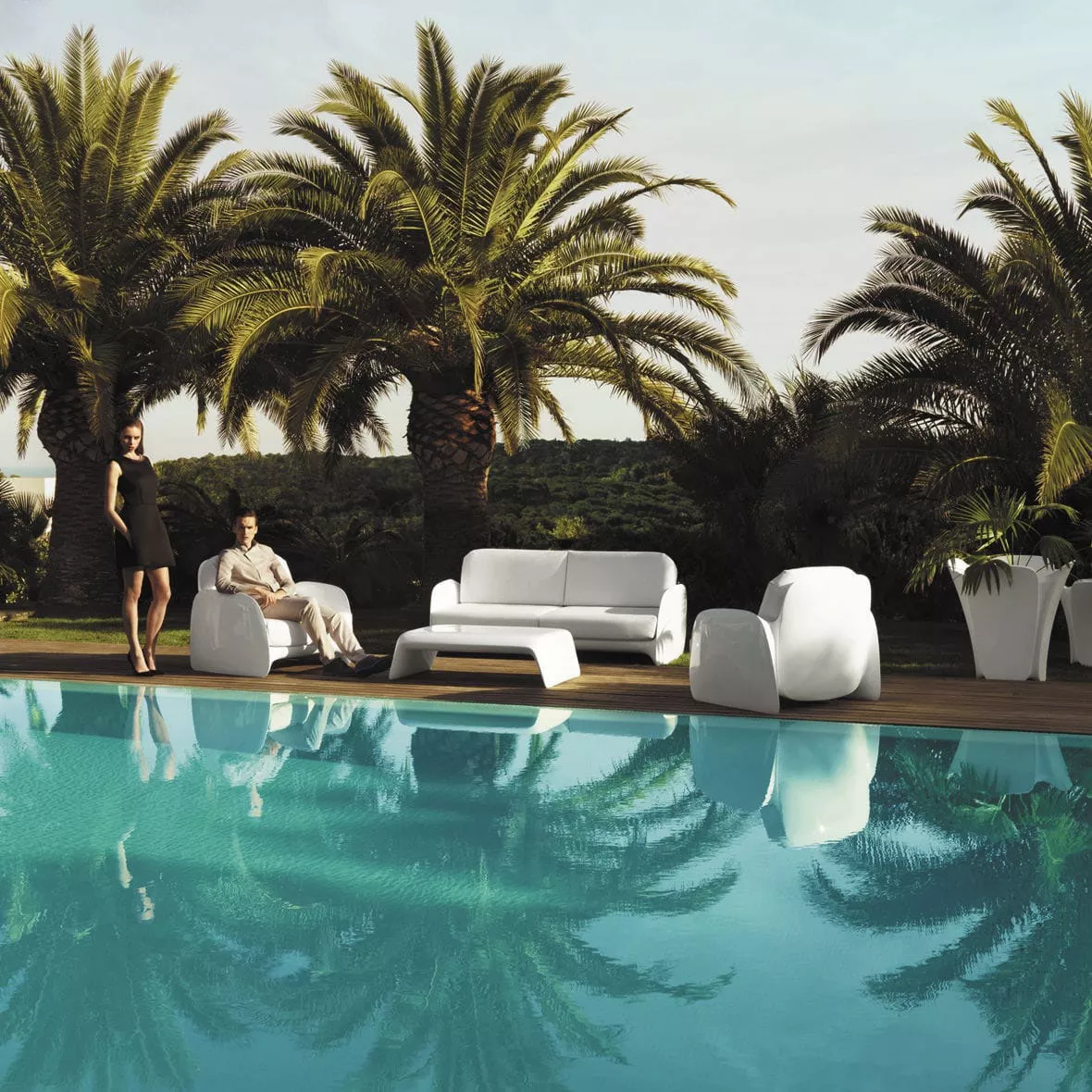 Vondom Pezzettina Gartentisch • Esstisch 70 × 70 cm