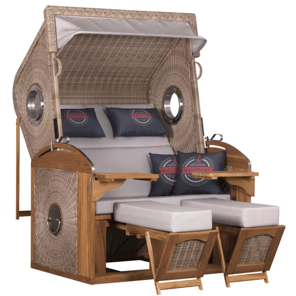 Schutzhülle Strandkorb Sailor XL - white kubu