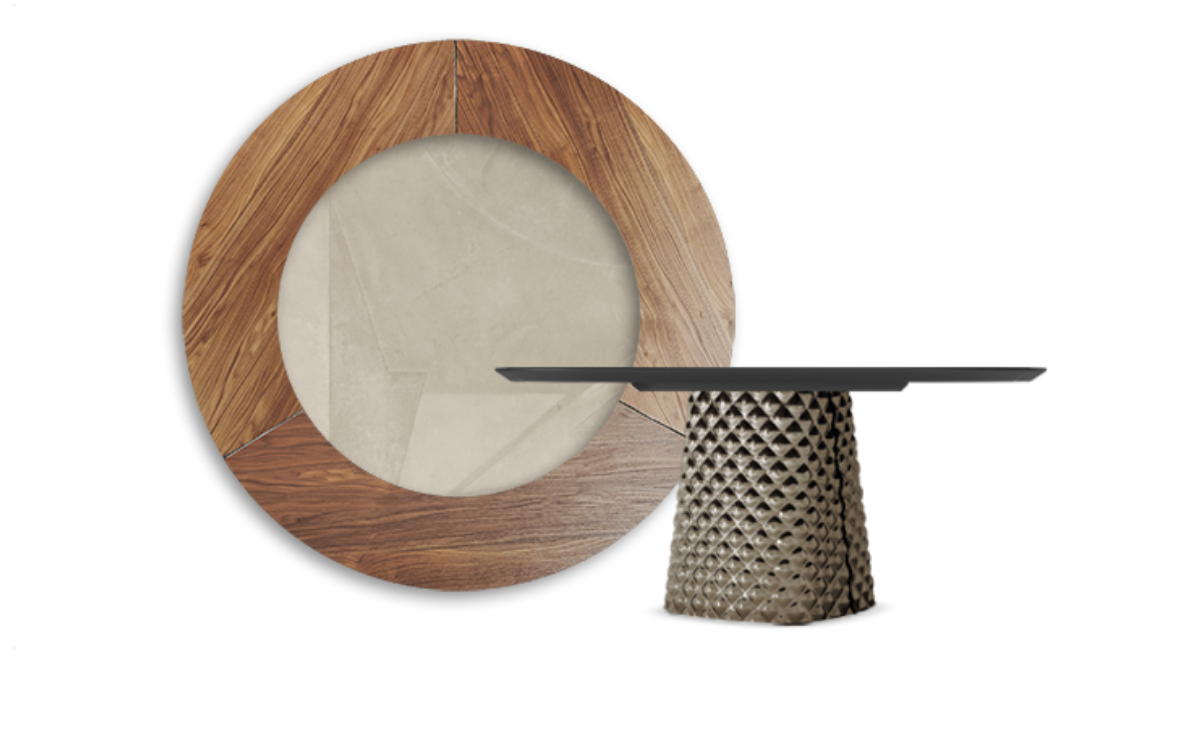 Cattelan Italia ATRIUM Ker Wood Esstisch •  4 Varianten • rund