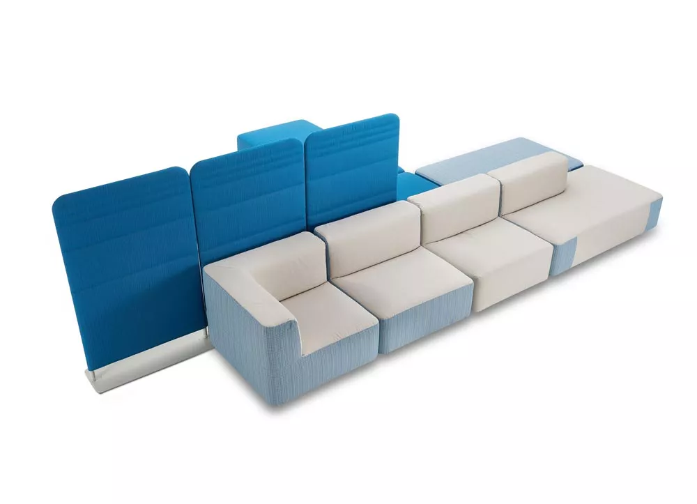 Varaschin Belt Loungesessel (Loungesofa Mittelmodul ZWEIFARBIG) 90 cm  