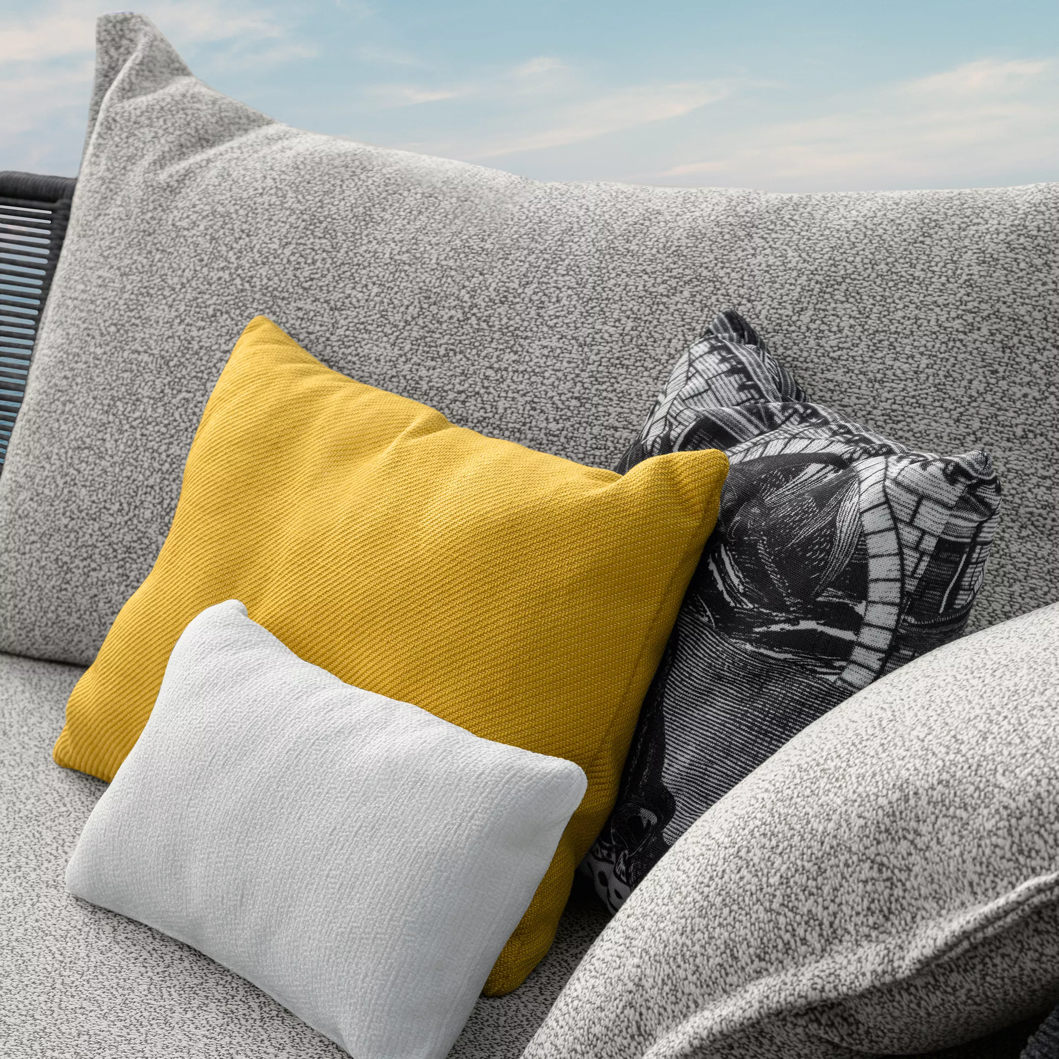 Talenti CRUISE Alu Loungemodul 229cm rechts • niedrige Armlehne