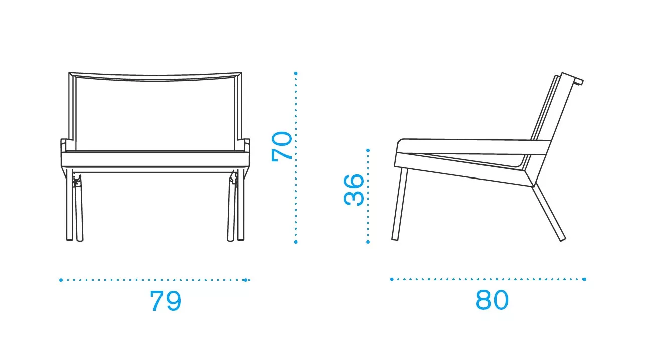 Ethimo Allaperto Urban Loungesessel