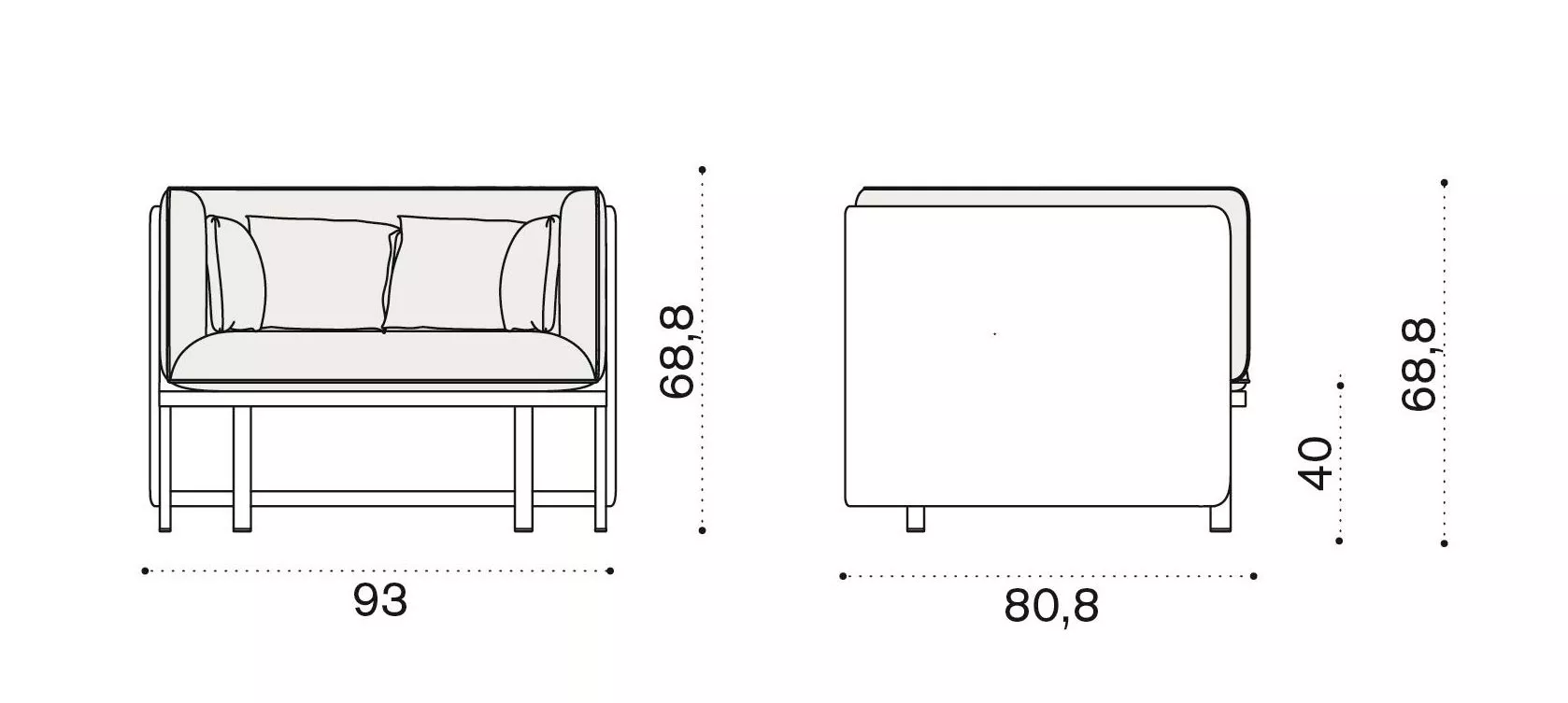 Ethimo Esedra Loungesessel 
