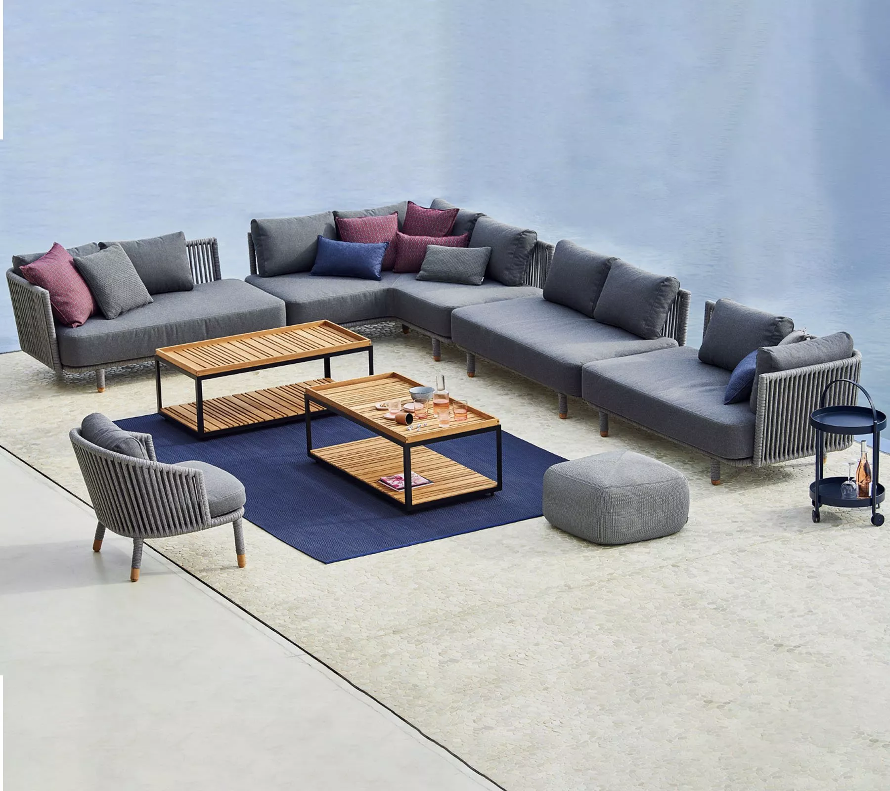 Cane-line Moments Gartenbank | Gartensofa 126 cm