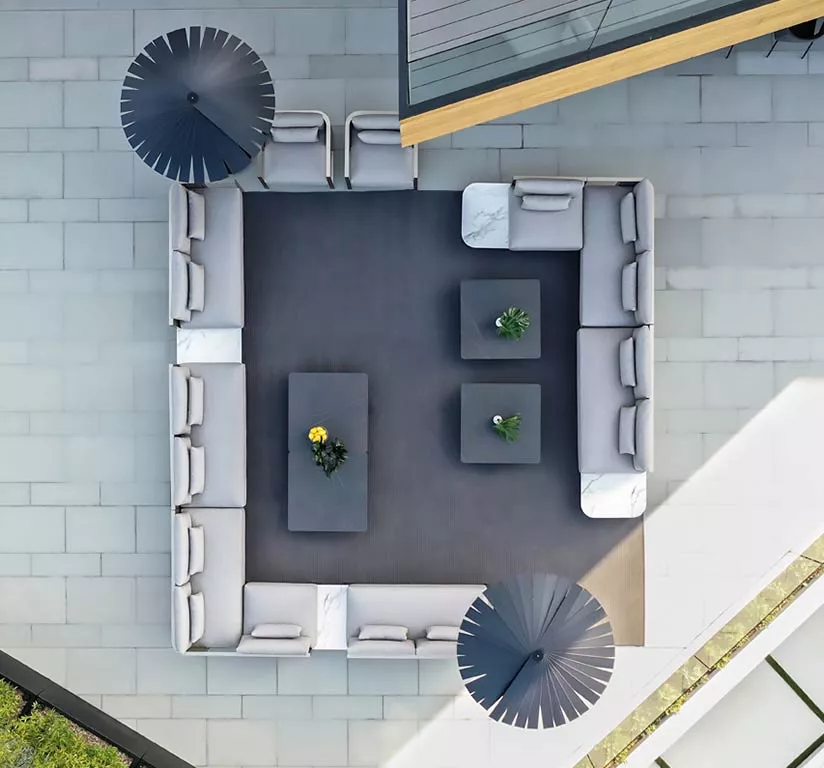 GANDIA BLASCO Solanas Loungesofa 4 • Mittelmodul 180 × 82 cm