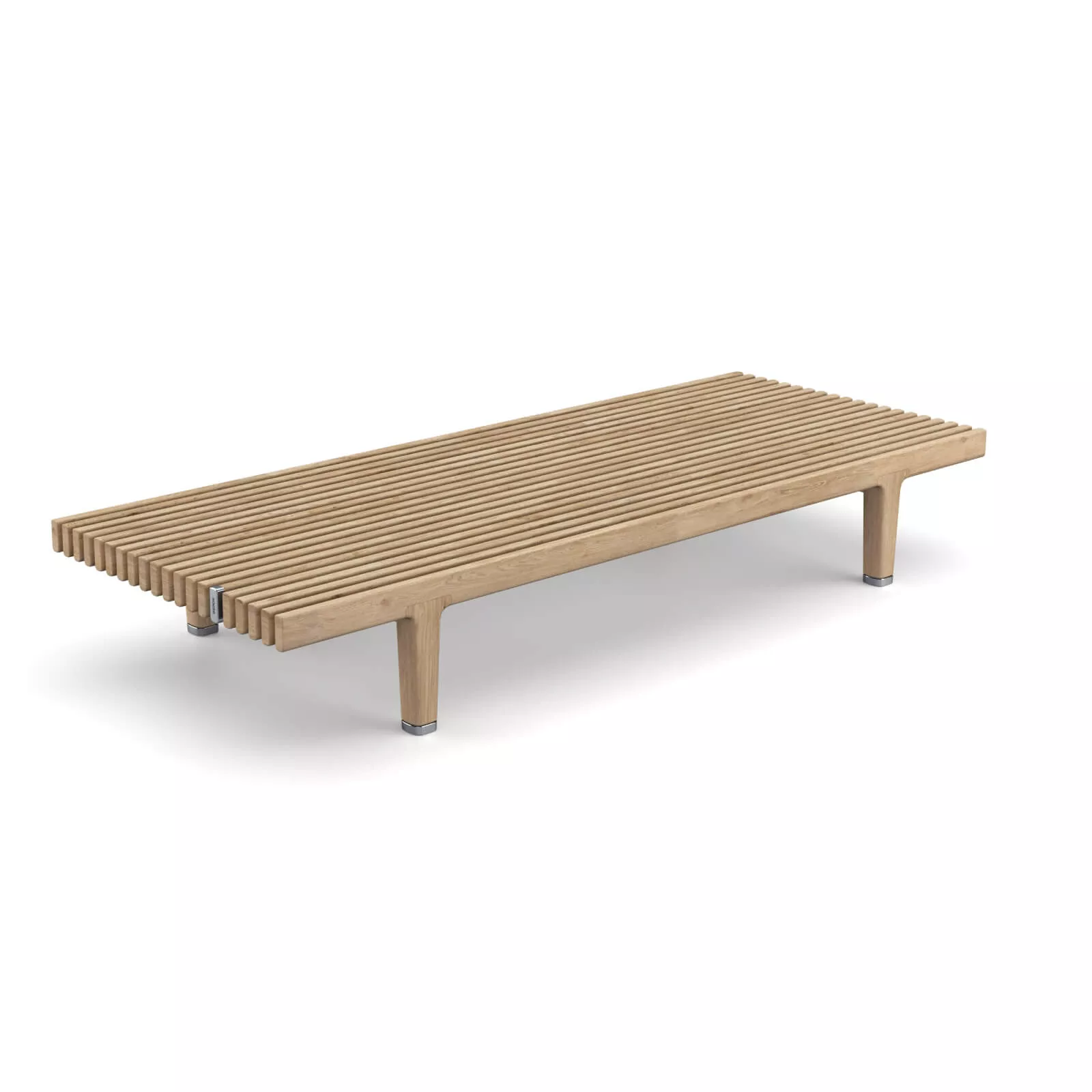 Dedon Sealine Kaffeetisch 174 x 69 cm aus Holz ohne Hintergrund