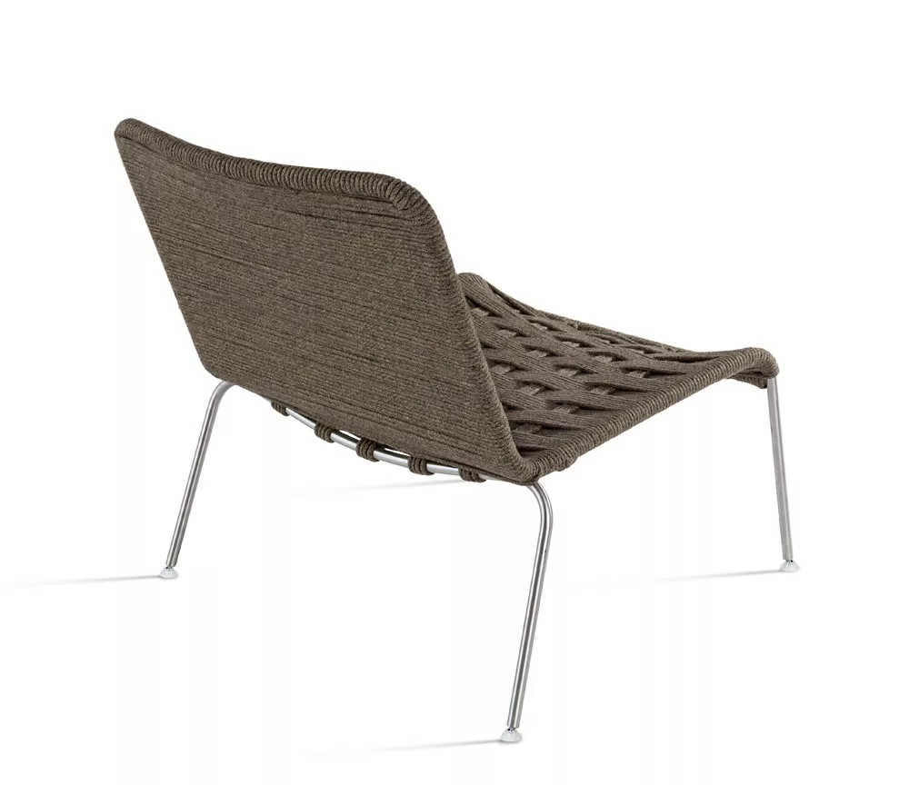 Coro Jubeae Loungesessel mit Gurtgeflecht stapelbar
