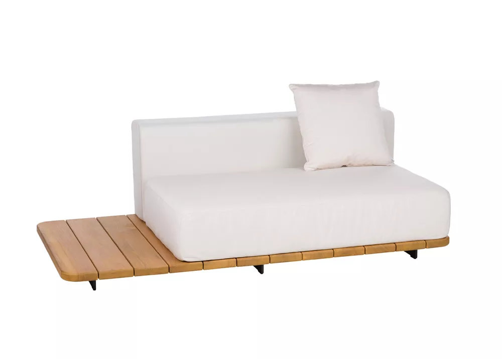 Point Pal Loungemodul links 184 cm, Doppelsitz mit Ablagefläche
