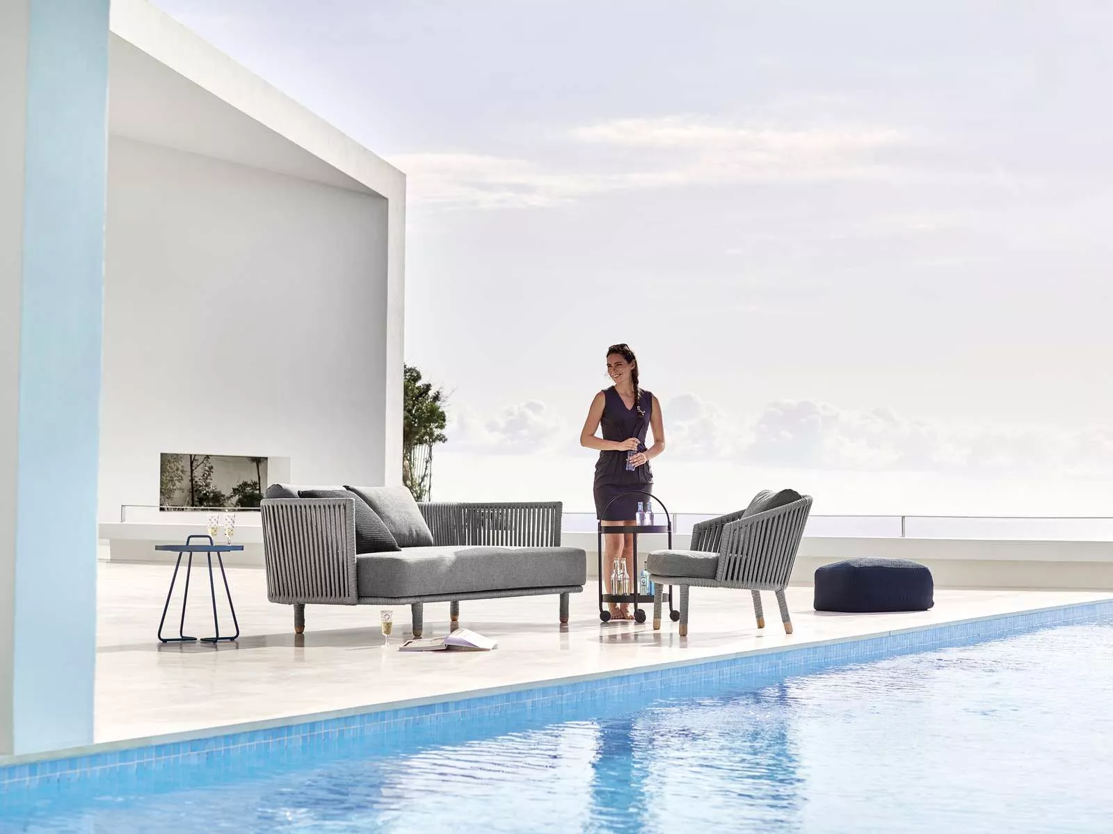 Cane-line Moments Gartenbank | Gartensofa 126 cm