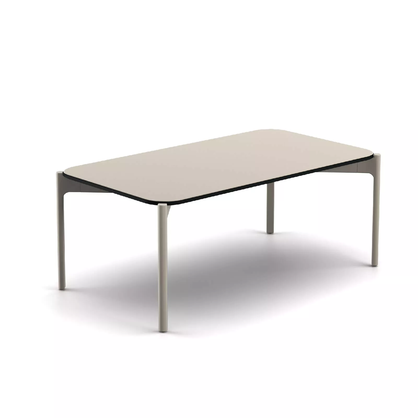 Dedon Izon Kaffeetisch 90x50 cm in Beige ohne Hintergrund