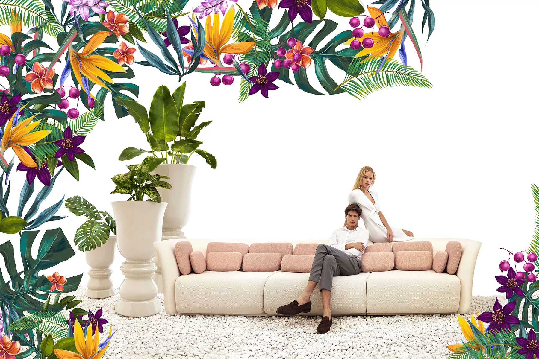 Vondom Suave Pflanzgefäß • Planter Ø 75 cm