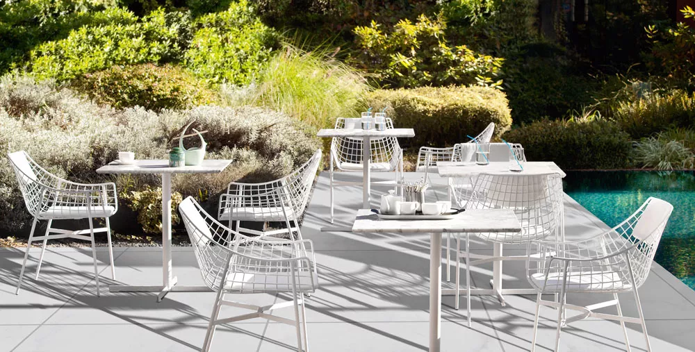 Varaschin Summer Set Gartenstuhl inkl. Sitz- und Rückenkissen • Armlehnstuhl 57 cm