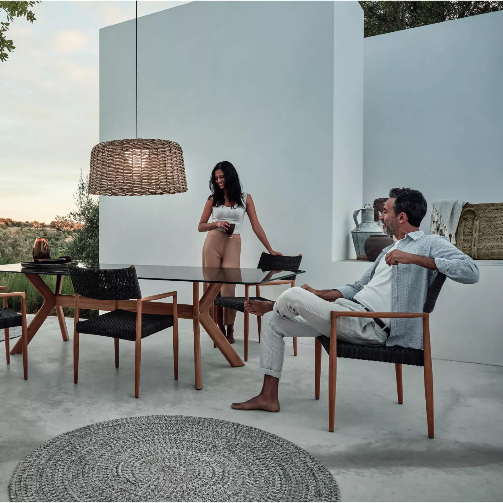 Gloster Ambient Mesh Lighting Hängelampe Ø 51 × 33 cm