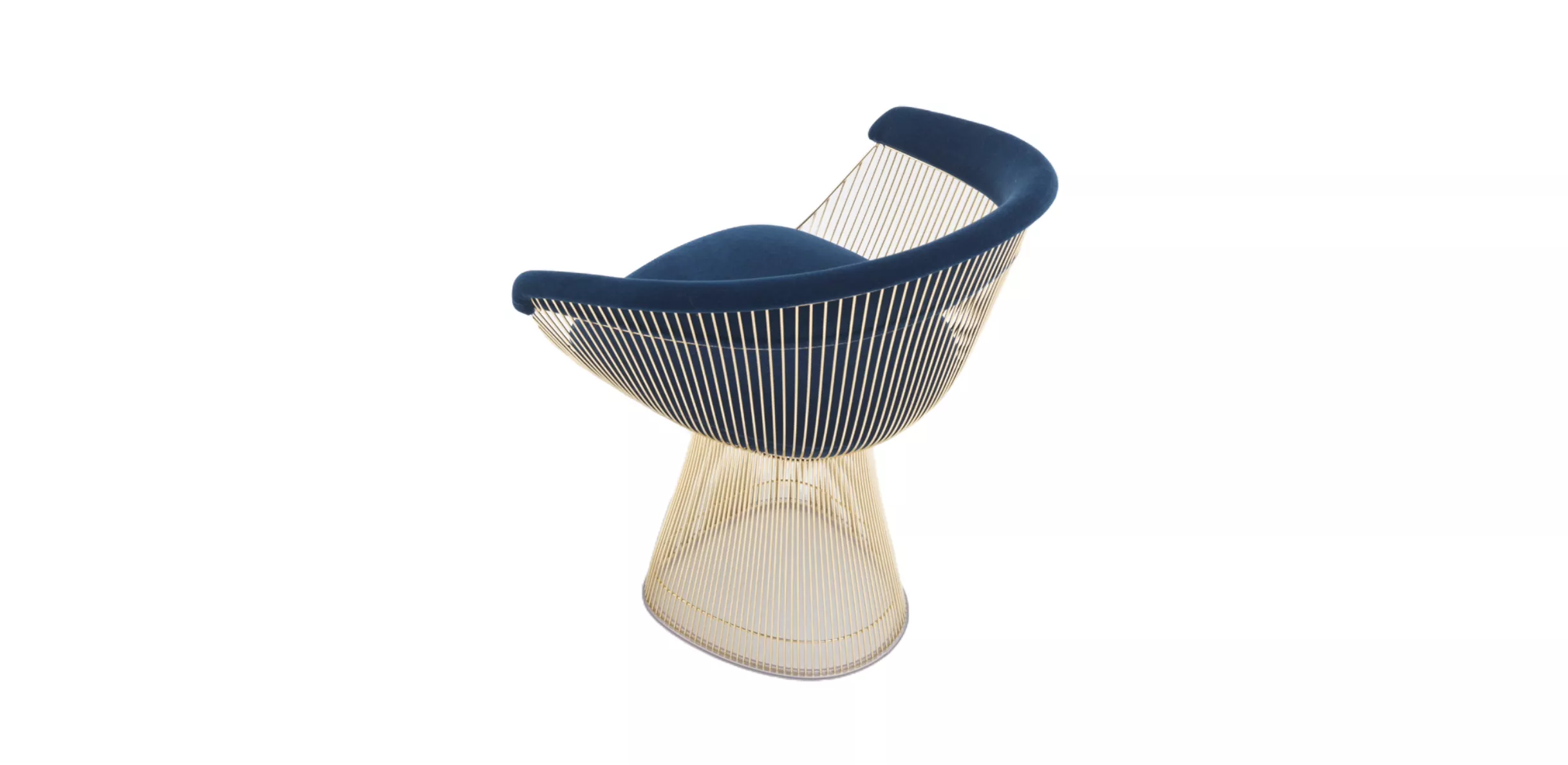 Knoll International • Platner • Armlehnensessel Klein • 74 x 57 x 76cm • Gold 18K