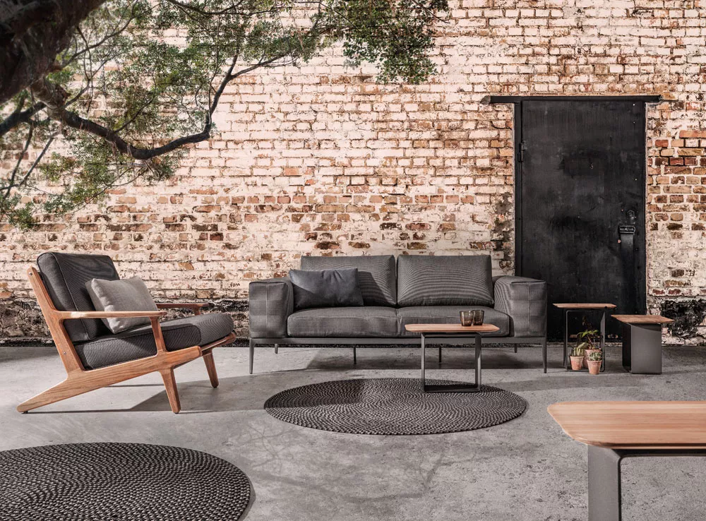 Gloster Grid Endmodul mit Keramik Ablage | L+R