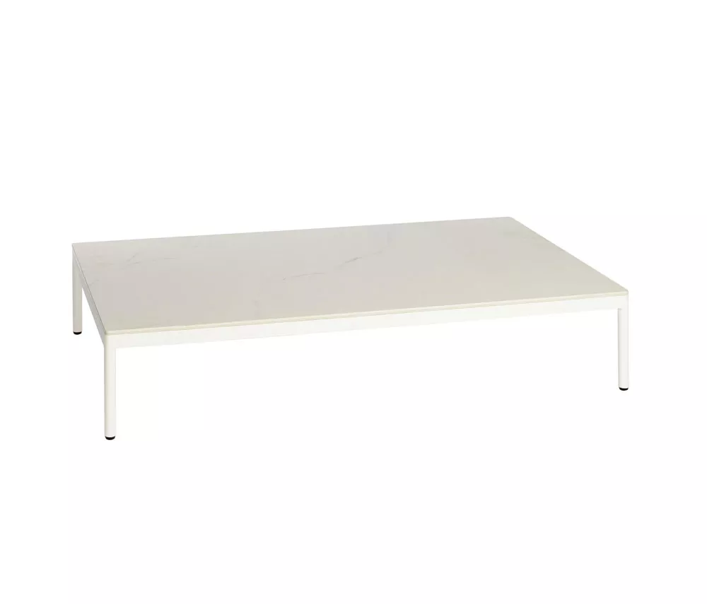 OASIQ RIAD Loungetisch mit Kearmik Tischplatte 122 × 74 cm
