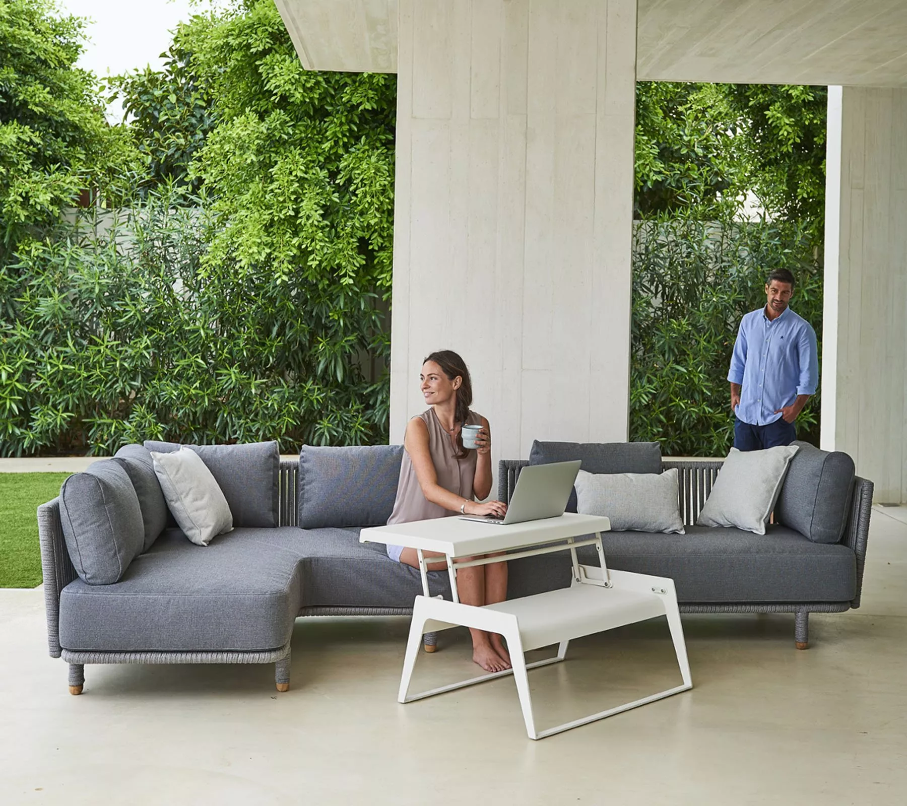 Cane-line Moments Gartenbank | Gartensofa 126 cm