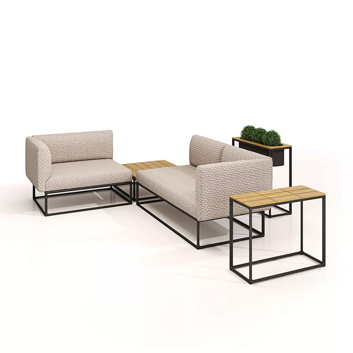 Gloster Maya Loungehocker • Loungemodul 75 cm