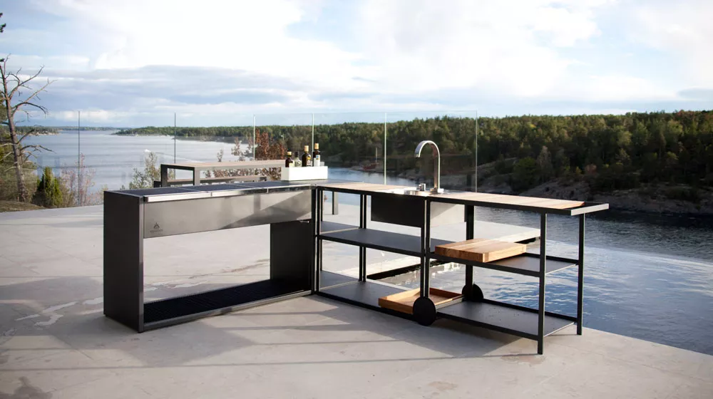 Röshults Garden Kitchen Windschutz Abdeckung für BBQ Grill 50 oder 100 cm