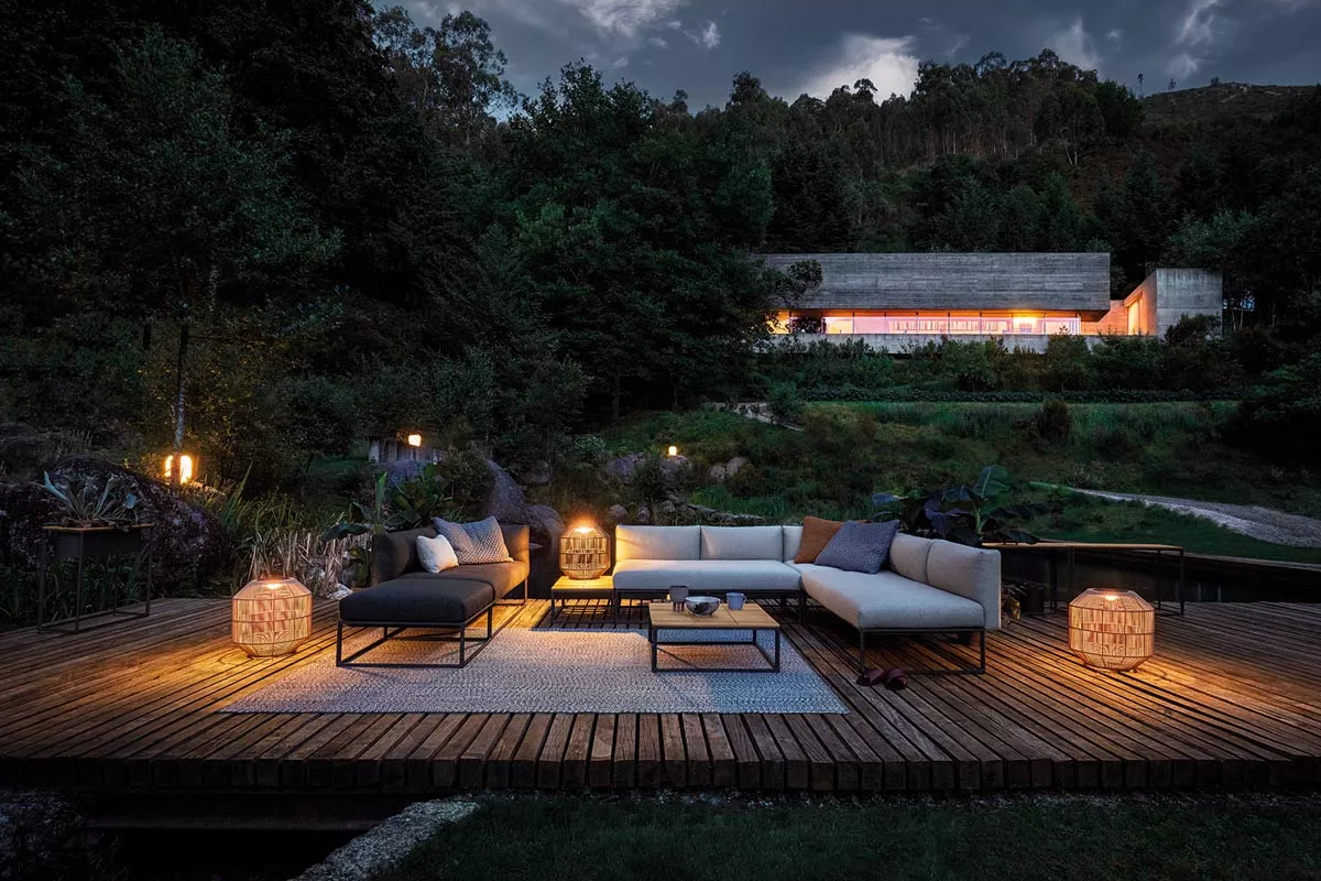 Gloster Maya Loungehocker • Loungemodul 75 cm