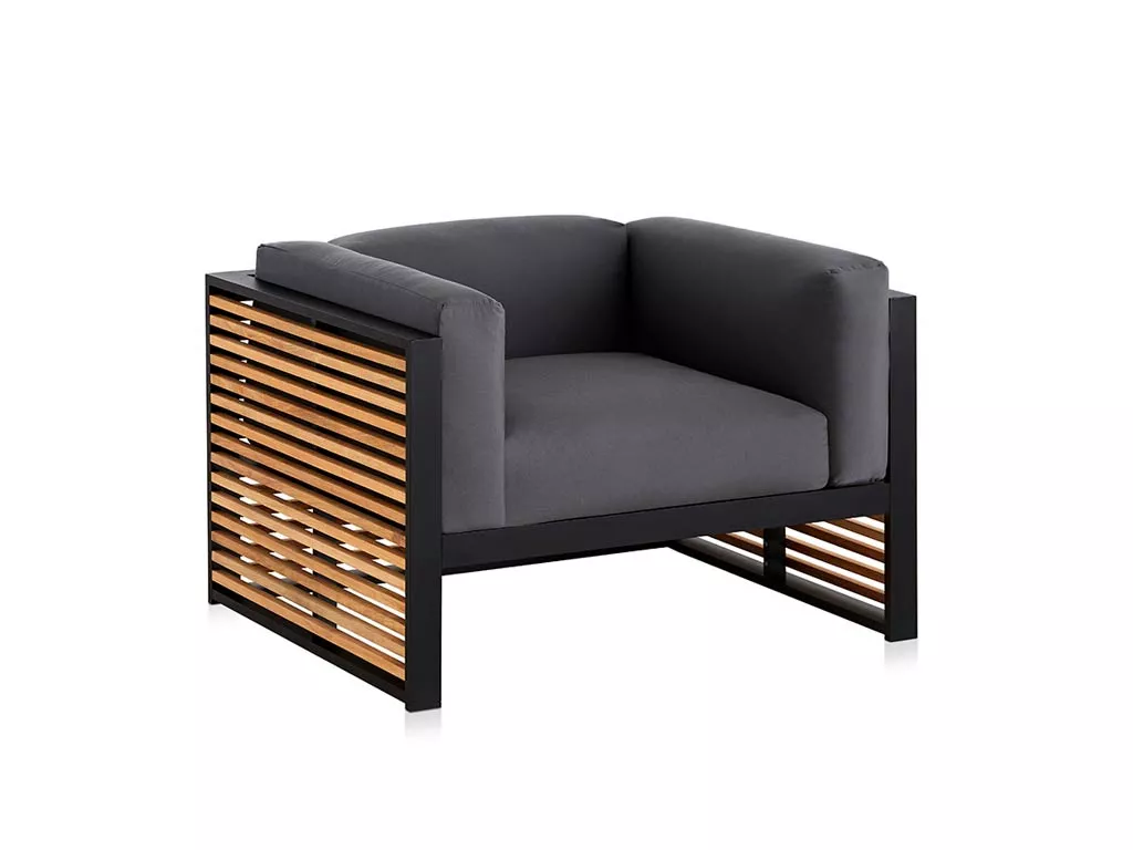 GANDIA BLASCO DNA Teakholz Loungesessel 105 × 88 cm