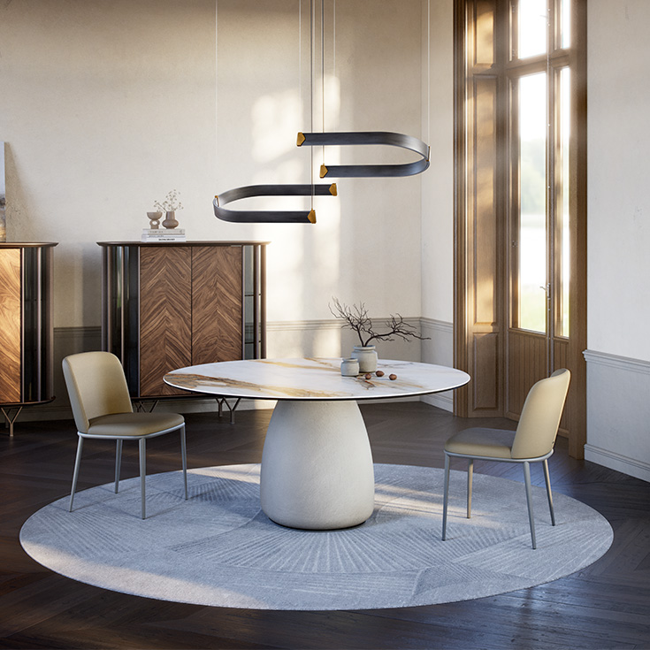 Cattelan Italia BOTERO KERAMIK Esstisch •  Keramikplatte  •  rund