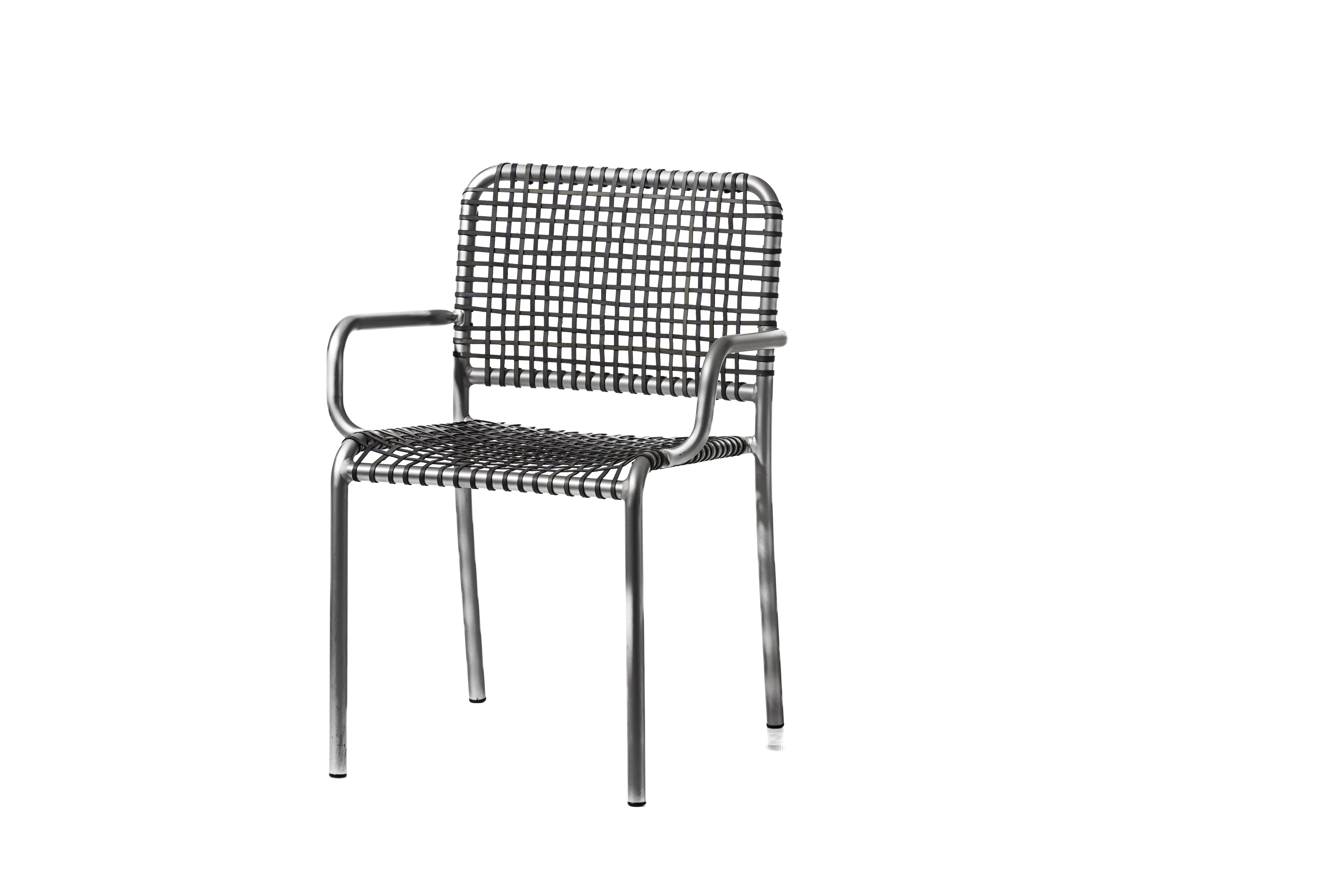 Gervasoni Allu stapelbarer Stuhl mit Armlehne