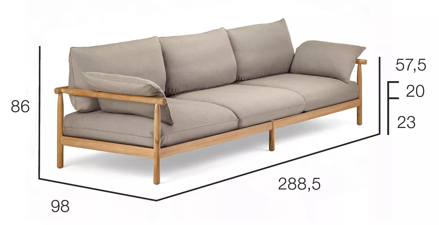 DEDON TIBBO Loungesofa 288,5 cm 