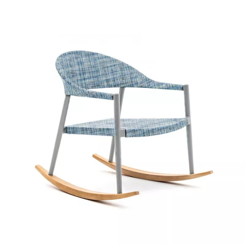 Varaschin Clever Schaukelstuhl mit VAR#TEX Bespannung exkl. Polster • Loungesessel 68 cm