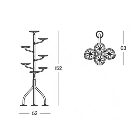 Zanotta • ALBERO • Blumenständer