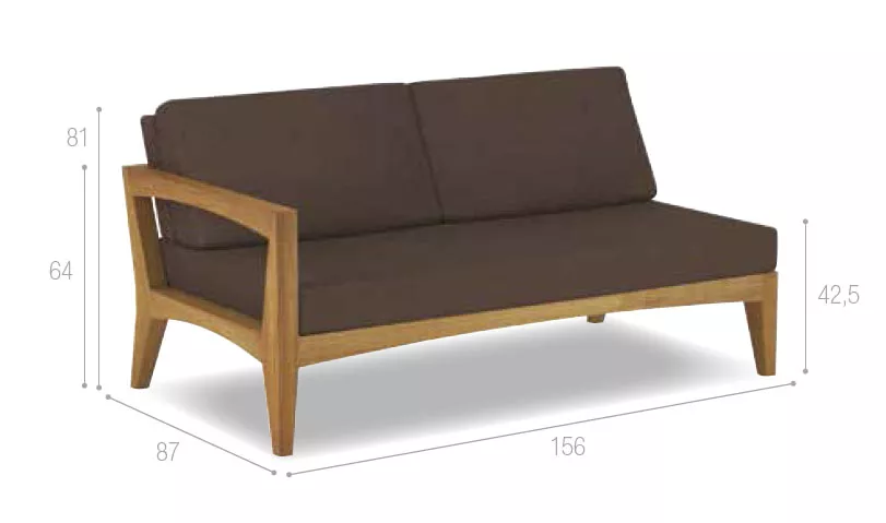 Royal Botania Zenhit Lounge Modul Zweisitzer