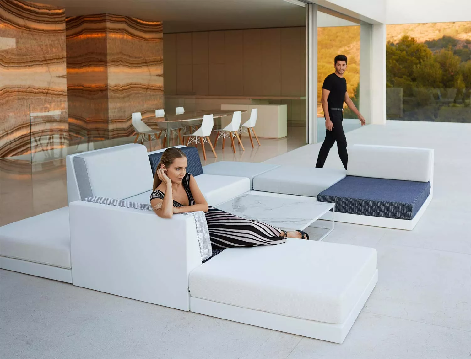 Vondom Pixel Loungesofa Mittelmodul | hoch 101 cm