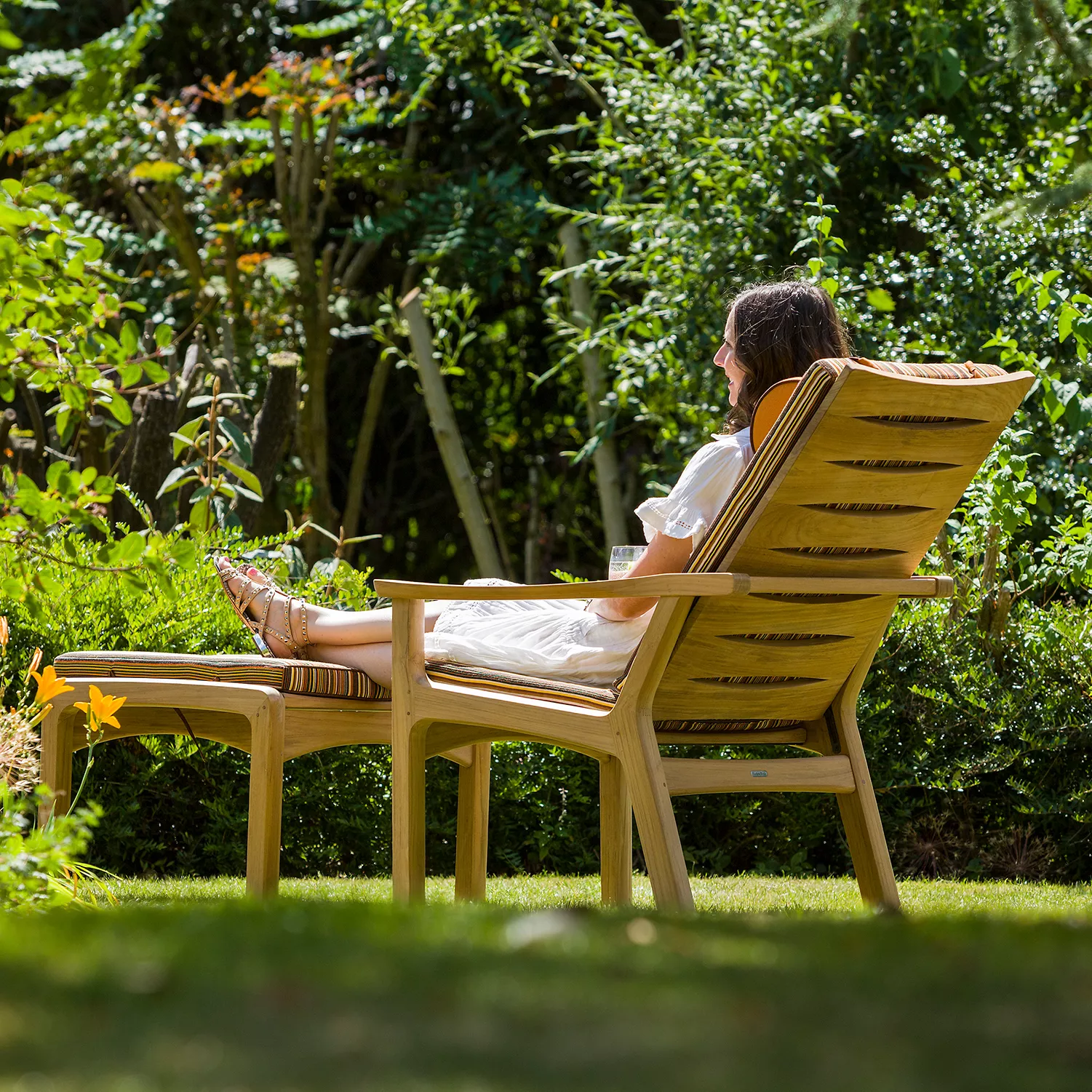 Barlow Tyrie Monterey Teak-Loungehocker